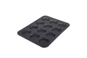 DAILY BAKE SILICONE 12 CUP MINI QUICHE PAN - GREY
