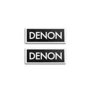 Denon Turntable Badge Aluminum Logo Emblem 50mm(1.97")X20mm(0.79")
