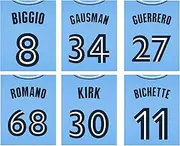 Toronto Blue Jays Set of Six Current Player Jersey Posters -Bichette Biggio Gausman Guerrero Kirk and Romano - 8x10 Poster Prints
