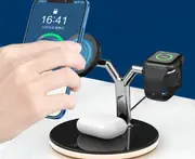Three in one Magnet Fast Wireless Charger For iPhone12,Apple Watch