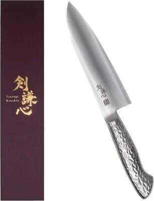 Tsurugi Kenshin Santoku Knife Molybdenum Vanadium Steel 180mm Edo sharpening