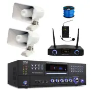 Home Bluetooth HDMI CD/DVD Receiver, Wireless Micro, 2x 6" Speaker w/Wire