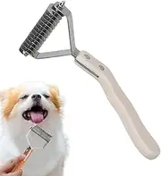 Dog Brush for Shedding | Dematting Rake for Pet,Dogs Detangling Grooming Crank Brush for Removing Matted Knots Tangles and loose Hair