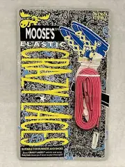 Vintage 1980s Moose Enterprise Elastic Crazy Laces No Tie Shoe Laces