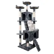 Furtastic 170cm Cat Tree Scratching Post Condo Tower Furniture - Dark Grey