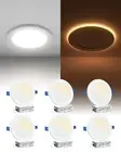 Ensenior 6 Pack 6 Inch LED Recessed Ceiling Light with Night Light, Dimmable,...