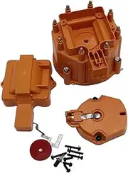 Orange HEI Large Distributor Cap Rotor Kit Compatible for SBC BBC 305 327 350 396 454