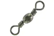 12 Pack of Size 2 Shogun S459 Black Barrel Fishing Swivels - 80lb