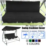 Swing Seat Cover Set Replacement Garden Chair Hammock Cushion 3Seater Waterproof