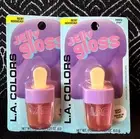 2pk LA COLORS JELLY GLOSS GRAPE SCENT C68832 LIP OIL SHINE LIPGLOSS LOT