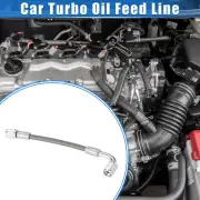 AN3 6" Turbo Oil Feed Line 90 Degree to Straight Hose End Universal for Car