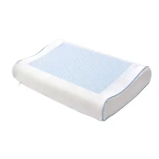 亞曼達Amanda 沁涼凝膠釋壓記憶枕 枕頭 -人體工學型(2入)