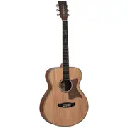 Tanglewood TRU3-HR Reunion Pro Folk Guitar, Solid Australian Red Cedar Top