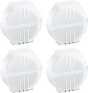 4pcs Beeswax Thread Conditioner, Thread Wax for Sewing with Plastic Box Thread Beeswax Thread Conditioner Wax for Sewing Quilting Reinforcing Thread (White)