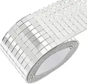 Mirrors Mosaic Tiles Self-Adhesive Sticker Mini Square Glass Decorative Craft Diy Accessory 1600 Pieces 4cm*100cm Stick On Tiles Stick On Tiles Kitchen Self Adhesive Tiles for Walls Stick On Wall Tile