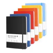 Hardcover-Journal-Notebooks, 6 Packs A5 Lined Journals Notebook for Writing 200