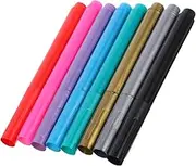 PLAFOPE 8pcs Wine Glass Marker Wine Glasses Colored Markers Marking Pens Calligraphy Markers Chalkboard Markers Artists Markers Glass Markers Glitter Pens Coloring Markers Ink