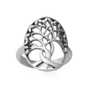 Sterling Silver 925 Tree Of Life Ring Size 6 7 8 9