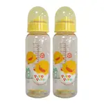 黃色小鴨 PIYO PIYO 媽咪乳感防脹氣奶瓶PES 2入促銷組(240ML)