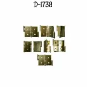 Double-Acting Folding Screen Hinge - Small Brass Plated Steel for 1 1/4" panel