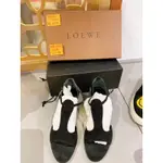 LOEWE西班牙名牌百搭黑色低根涼鞋