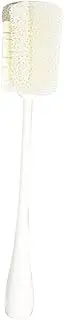 1 x Bottle Brush for Glass Bottles, Bottle Cleaner, Cleaning Brush, Cleaning Bottle Cleaner for Glass Carafe, Drinking Bottles, Baby Bottles, soda Bottles, Sports Water Cups, Beige