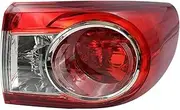 Rear Tail Lights for Toyota for Corolla 2010 2011 2012 2013 Tail Light Rear Turn Signal Fog Lamp Taillight Without Bulb 81560025 Car(Only Left)