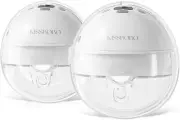 Wearable Breast Pump, Hands Free Breast Pump with 320Mmhg Strong Suction, 19 Lev