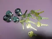 4 EVEREST SCHLAGE C123 MORTISE LOCK WITH 10 KEYS LOCKSMITH