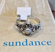 NWT Sundance Catalog Silver Pearl “Sea Urchin Ring” Size 9