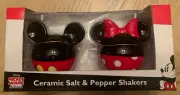 NEW Disney Mickey Mouse & Friends Ceramic Salt & Pepper Shakers Mickey Minnie