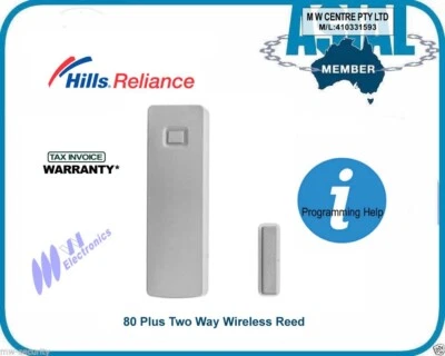 Hills XR xrpro 80 Plus Two Way Wireless Reed SWITCH S110184 rf-dc101 Reliance