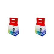2PK Canon Pixma CL38 Fine Colour Ink Cartridge 207 Page Yield CMY