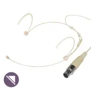 Headworn Mic Omni Condenser Super Lightweight 4mm Capsule Beige - TA3F AKG