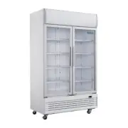 Polar G-Series Hinged Door Upright Display Cooler with Light Box 950Ltr - Com...