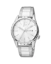 Just Cavalli JC Men's Stainless Steel Quartz Watch - Watches - Silver -Size