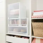 Square Large Modular Storage Drawer - White