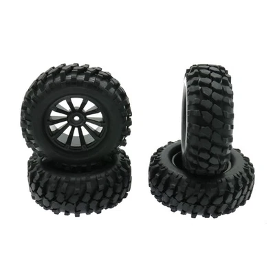 RC Crawler 96mm Rubber Tires 10 Spoke Wheel Rims C210122 For 1/10 Climbing Car