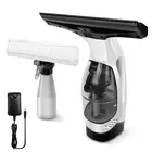 Rechargeable Cordless Window Vacuum Cleaner with Squeegee for Glass, Mirrors