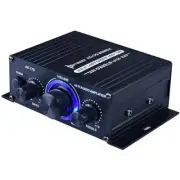 HiFi Stereo Amplifier Mini 2 Channel Audio Power Amplifier for Car Home Speakers