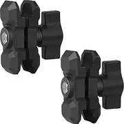 Aluminum Double Socket Arm 2.4" Long Fit for RAM B Size 1" Ball Components or Other 1 Ball Phone Mounts (2PCS)