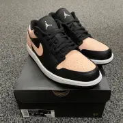 BRAND NEW! Nike Air Jordan 1 Low Crimson Tint Black/Arctic Orange-White Men 11