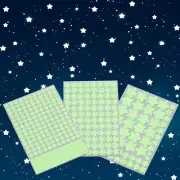 Aooyaoo Glow in The Dark Stars Wall Stickers, Glowing Stars for Ceiling and W...