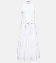 [Veronica Beard] Veronica Beard Austyn cotton-blend midi dress AU 12 white