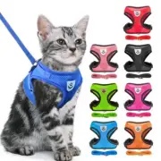 Adjustable Cat & Dog Harness Vest – Comfortable Walking Lead & Leash for Small t