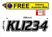 2X Jetski Rego Number Sticker Custom Decal 100mm PWC Marine Registration Vinyl