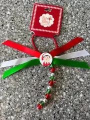 RARE! Elf on the Shelf Hair Band Elastic Tie with Bead Dangler & FAST FREE SHIP!