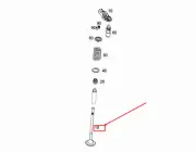 MERCEDES-BENZ GLE W167 Engine Exhaust Valve A6540501000 NEW GENUINE