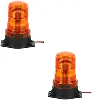 2pcs Roof Warning Light Police Flashing Lights LED Beacon Light Truck Strobe Lights Strobe Lights for Vehicles LED Strobe Lights Automotive Emergency Strobe Lights Metal SEWOART