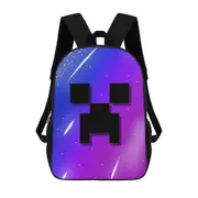 g836 Minecraft Backpack Large Capacity Laptop Bag Lightweight Adjustable Straps Casual Large Capacity vbv836